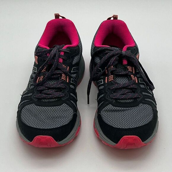 ASICS Womens Running Shoes 6.5 Black Pink Gel-Venture 7 Trail Arhletic Sneakers - Picture 3 of 15